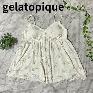 【gelatopique】 キャミソール パジャマ ルームウェア ジェラピケ