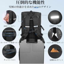 【ラスト1点】ZARAジャンル 海外ブランド メンズ リュックサック 大容量 多機能 通気性 ビジネスリュック USBポート 通勤 通学 黒_画像3