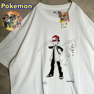 未使用タグ付 ポケモンマスターズEX Tシャツ ホワイト 4XL POKEMON 大きめ ゆったりサイズ 