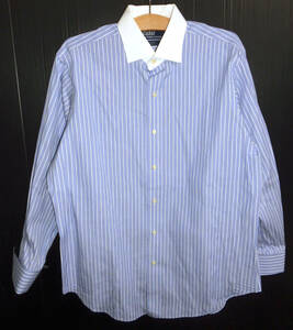 β 00’s RALPH LAUREN ラルフローレン REGENT CLASSIC FIT クレリック カフスシャツ XL(43-86)