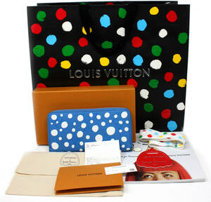 ◇美品 付属完品 LOUIS VUITTON ルイヴィトン M81954 モノグラムアンプラント 草間彌生 YAYOI KUSAMA ジッピーウォレット 財布