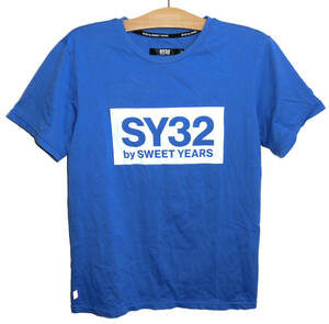 β SY32 by SWEET YEARS スイートイヤーズ ボックスロゴ Tシャツ M