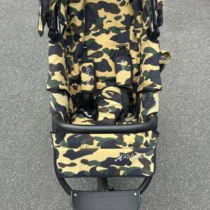 ☆美品◇ A BATHING APE BAPE アベイシングエイプ × AIRBUGGY エアバギー COCO PREMIER ココプレミア 1ST CAMO イエローカモ ベビーカーの画像4