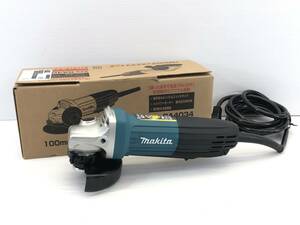 ■Makita 100mm ディスクグラインダー GA4034 バドルスイッチ高速型 美品■