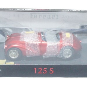 ホット ウイール エリート 1/18 1947 フェラーリ 125S クローム レッド Ferrari 60周年創設記念 Hotwheels Elite 送料無料の画像10