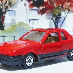 日本製 トミカ 1/60 1982 日産 パルサー クーペ エクサ N12 初代 赤 現状品 No 22 送料無料の画像3