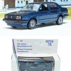 ドイツ製 シャバク 1/43 1984 フォルクスワーゲン ジェッタ 2代目 A2 タイプ20E ターコイズ Volkswagen Jetta VW Schabak 送料無料の画像1