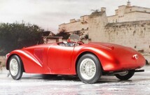 ホット ウイール エリート 1/18 1947 フェラーリ 125S クローム レッド Ferrari 60周年創設記念 Hotwheels Elite 送料無料_画像4