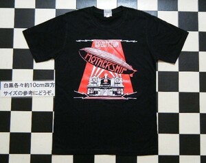 レッドツェッペリン 新品 半袖Tシャツ M 黒 れ4712　身幅約50cm　ロックT 