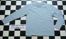 ナノユニバース 長袖 Tシャツ 4 サックス れ4702　Anti　Smell_画像2