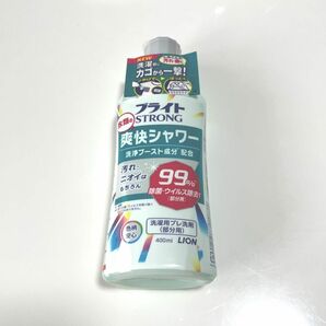 【新品未使用】ブライトSTRONG 衣類の爽快シャワー クリアソープの香り 400ml × 1個　プレ洗剤