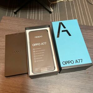 【新品・未使用】OPPO A77 スマートフォン ブルー SIMフリー 一括購入