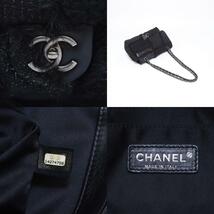 【全品20%OFFクーポン】 シャネル CHANEL ショルダーバッグ ココマーク ツイード ウール ブラック_画像9