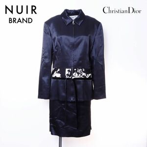 [ first arrival 50 name limitation!! now sg possible to use 3.. coupon . urgent distribution middle!!] Christian Dior Christian Dior setup Logo suit black 