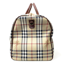 【先着50名限定!!今スグ使える3つのクーポンを緊急配布中!!】 バーバリー BURBERRY ボストンバッグ PVC ベージュ_画像3