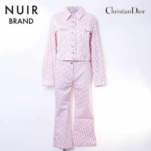 [ first arrival 50 name limitation coupon . distribution middle!!] Christian Dior Christian Dior setup Toro ta- jacket x pants pink 