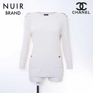  Chanel CHANEL sweater knitted white 