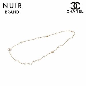 シャネル CHANEL ネックレス パール ゴールド