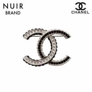  Chanel CHANEL брошь здесь Mark стразы серебряный 