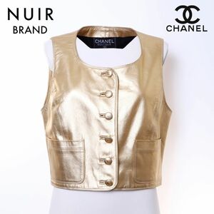  Chanel CHANEL лучший здесь bo tan leather 94A Size:42 Gold 