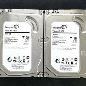 【送料無料】 2個セット ★2TB★ ST2000VM003 / Seagate【使用時間：1ｈ＆4ｈ】新品同様 3.5インチ AVコマンド ST2000VM003-1CT164 FW:SC23