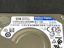 【送料無料】 ★ 5TB ★　WD Blue / WD50NPJZ　【使用時間：547ｈ】　2023年製　Western Digital Blue　稼働少　2.5インチ内蔵HDD 15mm厚_画像3