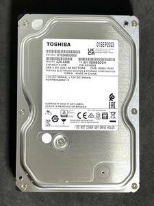 【送料無料】　★ 2TB ★　TOSHIBA / DT02ABA200V　【使用時間： 4 ｈ】 2023年製　新品同様　3.5インチ内蔵HDD AVコマンド対応 未使用