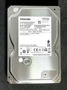 【送料無料】　★ 2TB ★　TOSHIBA / DT02ABA200V　【使用時間： 4 ｈ】 2023年製　新品同様　3.5インチ内蔵HDD AVコマンド対応 未使用