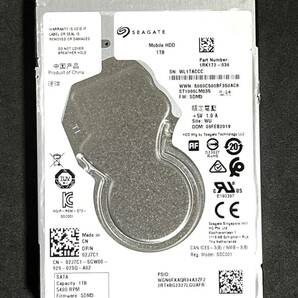 【送料無料】 ★ 1TB ★　Seagate　/　ST1000LM035　【使用時間：3328ｈ】　良品　2.5インチ 内蔵HDD　7mm厚/5400rpm/128MB/SATA