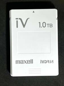 ★送料無料★　1TB　iVDR-S　カセットハードディスク　マクセル/maxell　ホワイト　1TB　HDD　アイヴィ　動作品　M-VDRS IVDRS Wooo対応 ③