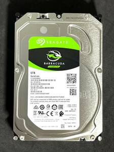 【送料無料】 ★ 6TB ★　ST6000DM003　/　Seagate BarraCuda 【 使用時間： 15 ｈ 】 2021年製　新品同様　3.5インチ 内蔵HDD　SATA600