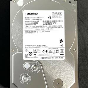 【送料無料】　★ 4TB ★　TOSHIBA / DT02ABA400V　【使用時間： 10 ｈ】　2023年製　新品同様　3.5インチ内蔵HDD　SATA　AVコマンド対応　