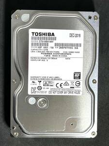 【送料無料】 ★ 1TB ★　TOSHIBA / DT01ABA100V 【使用時間： 12711 ｈ】 良品　3.5インチ内蔵 HDD　SATA　東芝　AVコマンド対応