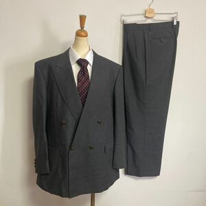 Stanley Blacker Stanley b Rucker * двойной кнопка модный костюм * серый AB5 размер M размер retro дизайн 