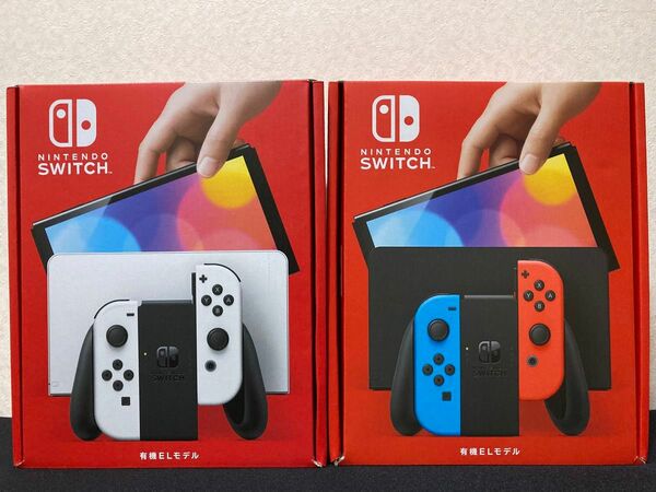 【新品未使用未開封】Nintendo Switch本体 有機EL ホワイト.ネオンブルー