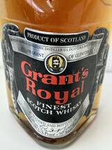 【1円～】グランツロイヤル12年 ファイネスト スコッチ 750ml 43％ 240414 Grant's Royal FINEST SCOTCH_画像2