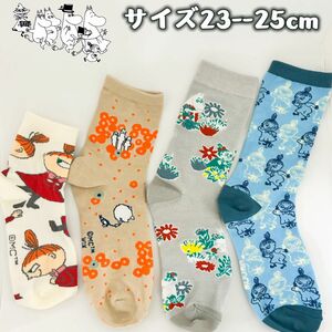 ムーミン　MOOMIN リトルミイ　ミイ　レディース　ソックス　靴下　4足セット