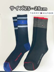 トミーヒルフィガー　Tommy Hilfiger メンズ　ソックス　靴下　2ペア