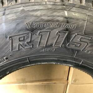 【E212】225/80R17.5 V-STEEL RIB R115 2023年製 ブリヂストン リブ・ラグ：トラック用タイヤ ハズシ1本 来店引取で送料無料の画像2