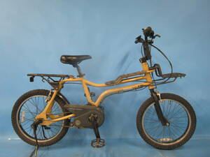 * Osaka west .* Panasonic EZ electromotive bicycle assist 3 step 20 -inch PANASONIC VIVI used * Kinki limitation * M01