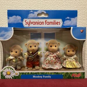 新品 未開封 シルバニアファミリー Monkey Family サル シルバニア 海外版 人形の画像1