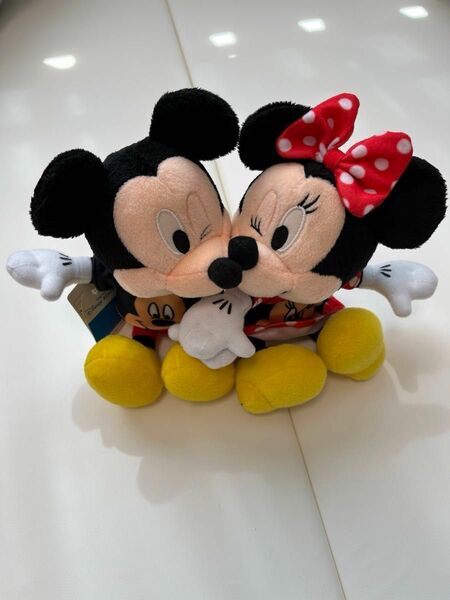 【Disney】ミッキー、ミニーのマグネットぬいぐるみ【おまけつき】