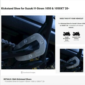 新品★R&G キックスタンドシュー サイドスタンドシュー DL1050 V-STROM Vストローム1050 2020 SUZUKI スズキ PKS0141SI