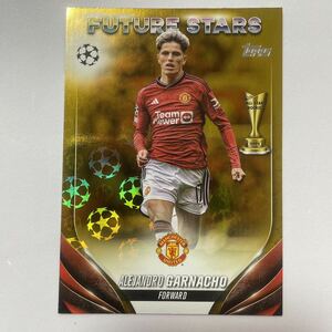 2023-24 Topps UEFA Club Competitions Starball Foil Alejandro Garnacho, Manchester United Future Stars ③