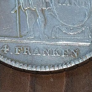 コイン  大型銀貨 アンティーク ヨーロッパ 古銭 1813 の画像3