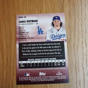 2023 Topps Stadium Club ジェームズ・アウトマン James Outman Auto 直筆サインカード 大谷 翔平 Dodgers RC ルーキーの画像2