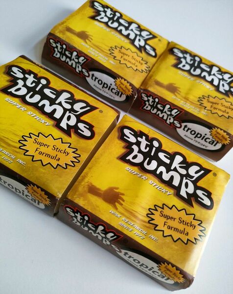 新品未使用正規品本物sticky bumpsスティッキーバンプスtropical真夏トロピカル サーフWAX 4個 送料無料