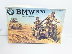 ■希少 少し組立途中 ESCI 1/9 BMW R75 サイドカー プラモデル ■