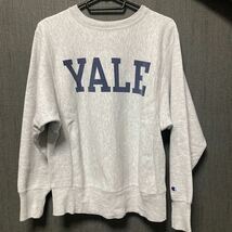 80s Champion リバースウィーブ スウェット YALE 染み込み トリコタグ M チャンピオンパーカー ヴィンテージ_画像6