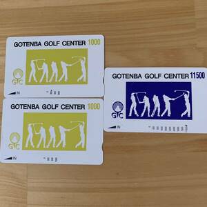 Карта для гольфа предоплаченная карта гольф гольф -гольф -центр гольф -центр Gotemba City 7500 иен или более 1000 иен или более 300 иен